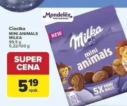 Carrefour Ciastka mini animals MILKA oferta