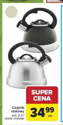 Carrefour Czajnik stalowy oferta