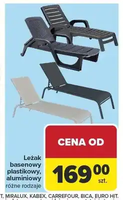 Carrefour Leżak basenowy plastikowy oferta