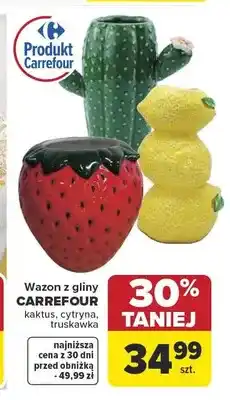 Carrefour Wazon z gliny cytryna CARREFOUR oferta