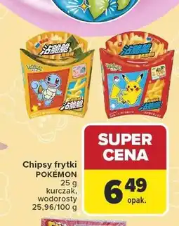 Carrefour Chipsy frytki POKÉMON kurczak oferta