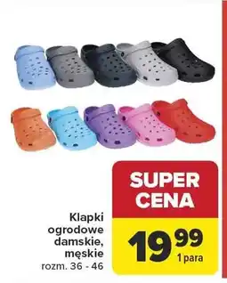 Carrefour Klapki ogrodowe damskie oferta