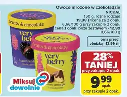 Carrefour Owoce mrożone w czekoladzie Nickal Very Berry oferta
