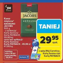 Carrefour Kawa mielona JACOBS Krönung oferta