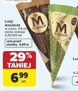 Carrefour Lody Magnum w rożku Hazelnut oferta