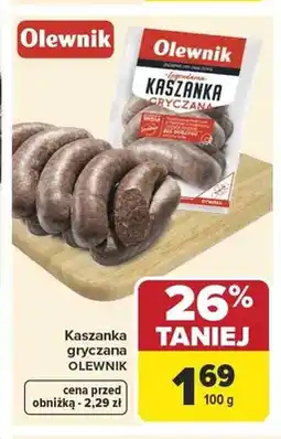 Carrefour Kaszanka gryczana Olewnik oferta