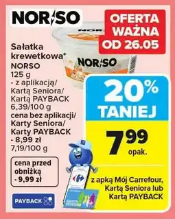 Carrefour Sałatka krewetkowa NORSO oferta