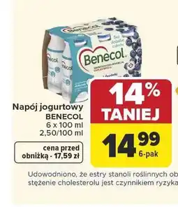 Carrefour Napój jogurtowy Benecol 6-pak oferta