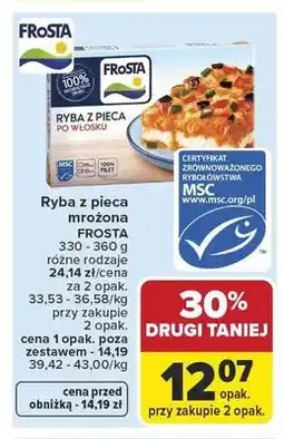 Carrefour Ryba z pieca mrożona FROSTA oferta