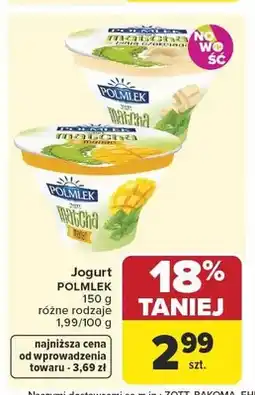 Carrefour Jogurt Polmlek oferta