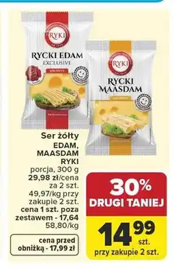 Carrefour Ser żółty Rycki Edam oferta
