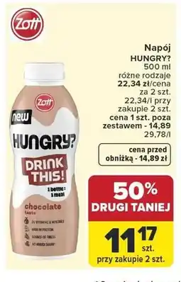 Carrefour Napój mleczny Hungry? Zott oferta