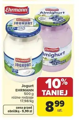 Carrefour Jogurt Ehrmann oferta