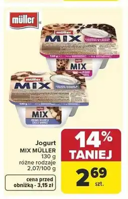 Carrefour Jogurt Mix Müller oferta
