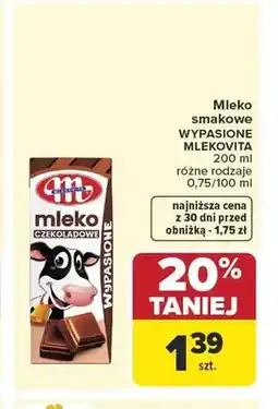 Carrefour Mleko smakowe Wypasione Mlekovita oferta