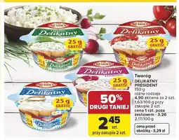 Carrefour Twaróg Delikatny Président ze szczypiorkiem oferta
