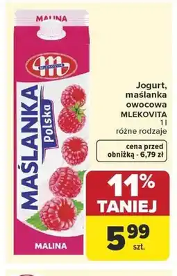 Carrefour Jogurt owocowy Mlekovita oferta