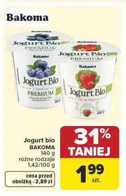 Carrefour Jogurt bio Bakoma oferta