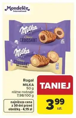 Carrefour Rogal MILKA Choco Croissant Vanilla Flavour oferta