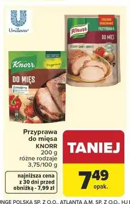Carrefour Przyprawa do mięs Knorr oferta