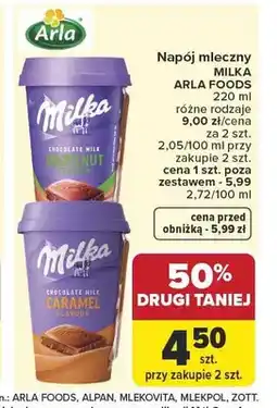Carrefour Napój mleczny Milka Hazelnut oferta