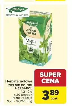Carrefour Herbata ziołowa Herbapol Zielnik Polski Mięta oferta