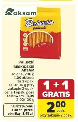 Carrefour Paluszki Beskidzkie solone Aksam oferta