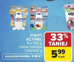 Carrefour Jogurt Actimel 4-pak oferta