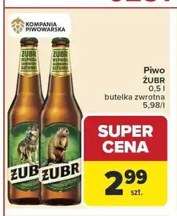 Carrefour Piwo Żubr oferta