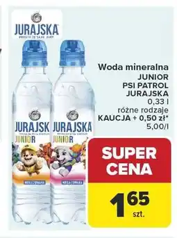 Carrefour Woda mineralna Junior Psi Patrol Jurajska oferta