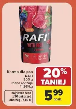 Carrefour Karma dla psa Rafi with Beef oferta