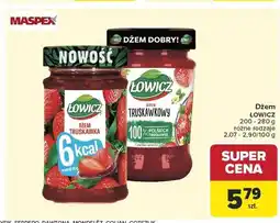 Carrefour Dżem ŁOWICZ Truskawka 6kcal oferta