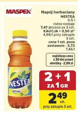 Carrefour Napój herbaciany Nestea Lemon oferta