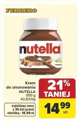 Carrefour Krem do smarowania NUTELLA oferta