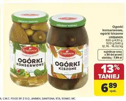 Carrefour Ogórki konserwowe Urbanek oferta