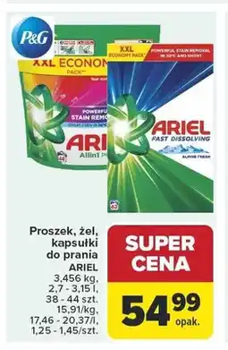 Carrefour Proszek do prania Ariel Fast Dissolving Alpine Fresh oferta