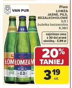 Carrefour Piwo Łomża Pils oferta