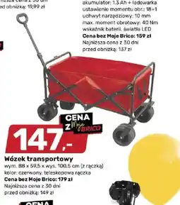 Bricomarche Wózek transportowy wym. 88x59,5xwys. 100,5cm (z rączką) oferta