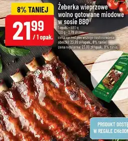 Polomarket Dolina Dobra Żeberka wieprzowe wolno gotowane miodowe w sosie bbq oferta