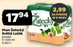 Netto Piwo Žatecký Světlý ležák puszka oferta