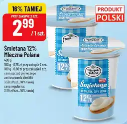 Polomarket Mleczna Polana Śmietana 12% oferta
