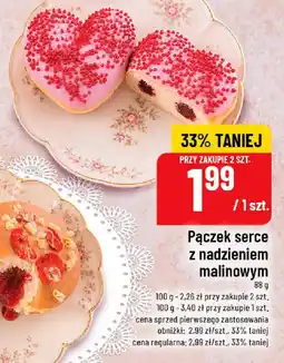 Polomarket Pączek serce z nadzieniem malinowym oferta