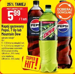 Polomarket Pepsi, 7 Up lub Mountain Dew Napój gazowany oferta