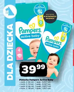 Netto Pieluchy Pampers Active Baby oferta