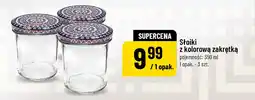Polomarket Słoiki z kolorową zakrętką oferta