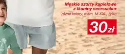 KiK Męskie szorty kąpielowe z tkaniny seersucker oferta