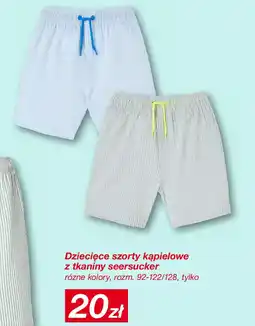 KiK Dziecięce szorty kąpielowe z tkaniny seersucker oferta