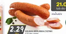 Słoneczko Animex Kiełbasa Morlińska z szynki oferta