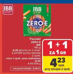 Carrefour Parówki z szynki zero-e Jbb Bałdyga oferta