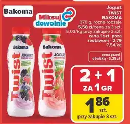 Carrefour Jogurt owoce leśne Bakoma Twist oferta